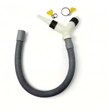 Adaptador en T de drenaje para lavadora y secadora, tubo de desagüe con manguera de extensión de 0,3 m, repuesto para electrodomésticos