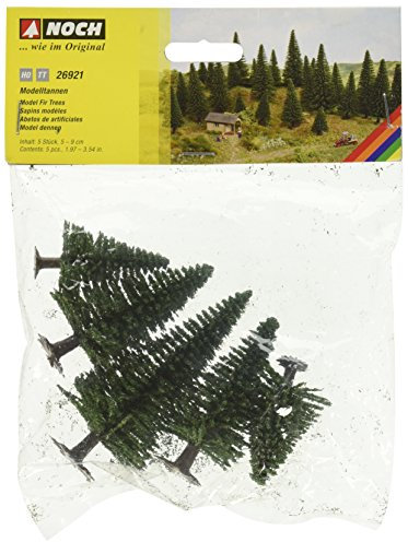 Noch 26921 Model Fir Trees, 5-Piece