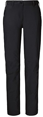 Schöffel Damen Pants Engadin, Outdoor Hose, strapazierfähige Wanderhose für Frauen, wasserabweisende Damen Hose mit sportlichem Schnitt, black, 46