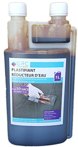 GRC - Plastifiant Réducteur d'eau pour ciment- 1L