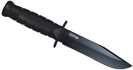 Cold Steel Couteau Leatherneck Semper FI Acier D2 Manche Griv Etui Secure-Ex Mixte Adulte, Noir