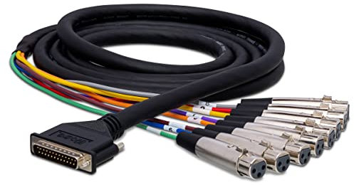 Hosa DTF-805, Balanced Snake, XLR3F to DB25, 5 m