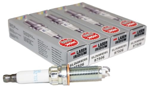 NGK 97506 Laser-Iridium-Zündkerze, 4 Stück, SILZKBR8D8S