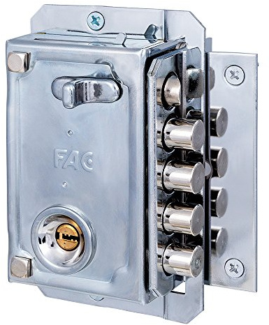 Fac - Cerradura sob. s-90 p dcha. cromada completa