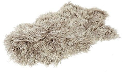 Reissner Lammfelle Naturform Tibetlammfell TP2 100x55cm Farbe Taupe JYC02