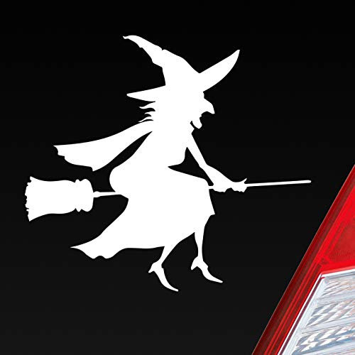 Hellweg Druckerei Hexe Witch Besen Frau Hexerei Auto Aufkleber Sticker Heckscheibenaufkleber