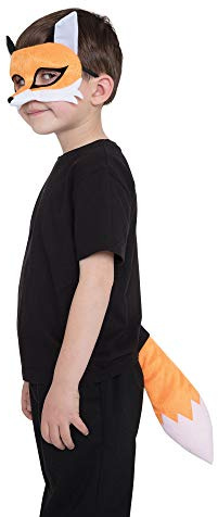 Bristol Novelty DS199 Fox Set (Mask and Tail), One Size Halloween