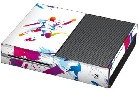 DeinDesign Skin kompatibel mit Microsoft Xbox One Folie Sticker Sport Muster Fußball