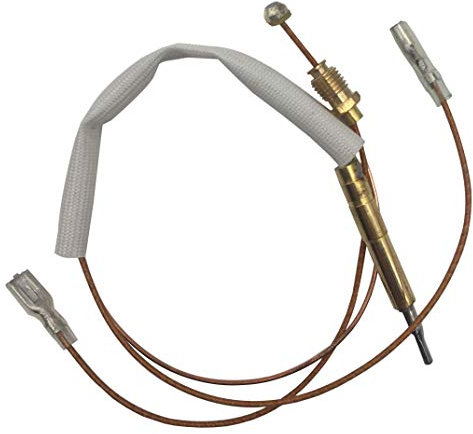 Calentador de gas para exteriores de patio termopar de alambre Senor de 350 mm (tuercas de extremo para válvula de 8 mm, cuadrados planos de ancho de 4,8 mm para interruptor de inclinación)