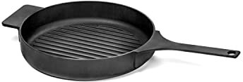 [BR] Surface Grillpan Enamel Cast Iron Black D26 Sergio Herman