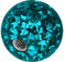 PIERCINGLINE Universelle Schraubkugel KRISTALLE + EPOXY Piercing Aufsätze Kugel Ersatz Zirkonblau 5 x 1,6 mm