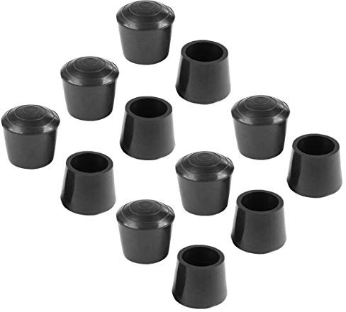 sourcing map 12 Stück Stuhlbeinkappen Tischbein Tipps Caps Anti Slip Gummi Möbel Tisch Füße Abdeckung Bodenschutz Reduzieren Lärm 32 mm