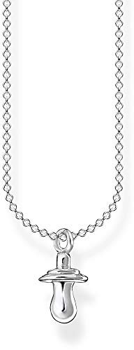 Thomas Sabo Damen Halskette Schnuller silber 925 Sterlingsilber, 38-45 cm Länge