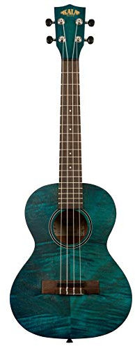 KALA KA-TEMB - Blue Exotic Mahogany Tenor Ukulele, with Bag (UB-T)