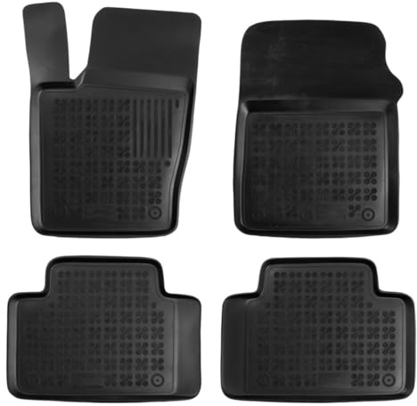 AZUGA 3D Gummi Fußmatten für Jeep Grand Cherokee (WK2) ab 12/2010-2021 | rutschfest, wasserdicht, passgenau, TPE Gummimatten, hoher Rand Automatten, AZ10300163