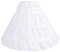 IMEKIS Mädchen Reifrock Petticoat Crinoline 3 Ring Spitze Trimmen Bustle Brautjungfer Underskirt Kordelzug Weiß Prom Unterrock für Kinder Blumenkleid Weiß 8-14 Jahre