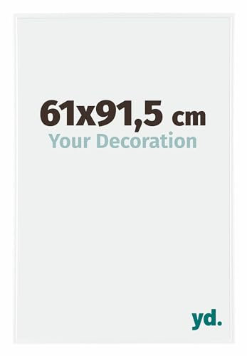 Your Decoration - Cadre photo 61x91.5 cm - Blanc Brillant - Cadre Photo en Plastique Avec Verre acrylique - Anti-Reflet - Cadre 61x91.5 - Evry
