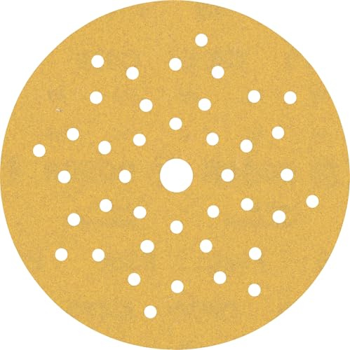 Bosch EXPERT C470 Schleifscheibe, 125mm, K180, Multilochung, 5-tlg. | für Farbe auf Holz, Hartholz, Körnung 180, Professional Zubehör Exzenterschleifer, Schwingschleifer