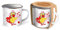 Trötsch Unser Sandmännchen Emaille Becher Tasse Schnatterinchen: Kaffeetasse Teetasse Geschenkidee Geschenk Tasse Emaillebecher