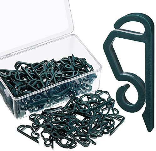 120 Stücke Weihnachten Licht Clips Outdoor Dachrinnen Haken Wetterfeste Outdoor Lichter Klammer Feiertag Licht Clips für Weihnachten Dekoration Lichterketten (Grunder stil)