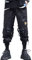 XYXIONGMAO Pantalon de jogging tactique cargo Hip Hop Harem Techwear Streetwear pour homme Salopette ample décontractée, noir, Taille M