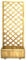 Pannello Grigliato in Legno di Pino Impregnato da Giardino per pianti rampicanti Decorazione Balconi (75x30x180 cm - Con Fioriera)