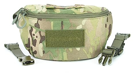 Zentauron Hüfttasche Modular 1,8L mit MOLLE, abnehmbarem Gurt, Klettflausch, Karabiner und Rückfach für Ballistik – robuste Gürteltasche für Beruf, Freizeit, Outdoor, Taktik, Militär, Survival