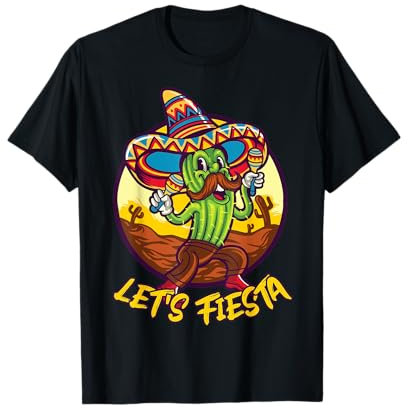 Let's Fiesta Kaktus mit Sombrero für Jungen Mexikanisch T-Shirt