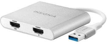 Insignia USB 3.0 to Dual HDMI with 4K Adapter NS-PU32H4A-C