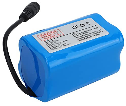 VBESTLIFE Batterie de Bateau de Nidification RC, Batterie au Lithium Rechargeable 12000mAh 7.4V Batterie de Hors-Bord ¨¤ Grande Vitessebateau amorceur