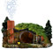 fazhongfa Aquarium-Dekoration Schloss Aquarium Dekor Thematische Ornamente (Hobbit-L)