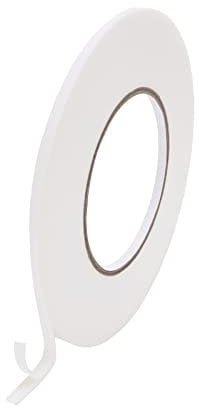 Funnytek 10M Double Sided Foam Tape, 5mm Wide Heavy Duty Mounting Tape Waterproof PE Foam Adhesive Tape for LED Strip Lights, Office Decor, Home Décor