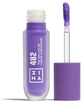 3INA MAKEUP - The 24H Color Liquid Eyeshadow 482 - Violetto elettrico - Ombretto Liquido Violetto elettrico 24H a Lunga Tenuta Waterproof - Formula Leggera Morbida e Cremosa - Vegan - Cruelty Free