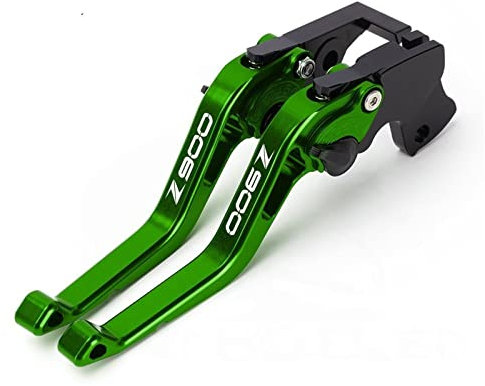 INLIMA Passend for Kawasaki Z900RS Z900SE 2018-2022 Aluminium Paar Motorrad Z900 RS/SE Kupplung Bremshebel Griff Zubehör Z900 (Color : Green)