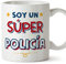 MUGFFINS Tazas para POLICÍA hombre - En Español - Soy Súper - 11 oz / 330 ml - Regalo original y divertido