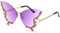 YAMEIZE Schmetterling Sonnenbrille Randlose Vintage Brillen-Lustige Diamond Strass Disco Brille für Herren Damen Getönte Rave Brille Festival Sonnenbrille