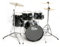 Fame FG22B-BK First Gig Rock Set, Komplettes Drum-Set Schwarz, Inklusive Becken und Hardware, Pappel-Kessel, 22 Zoll Bass Drum, 10 und 12 Zoll Tom-Tom, 16 Zoll Floor Tom, 14 Zoll Snare, Ideal für