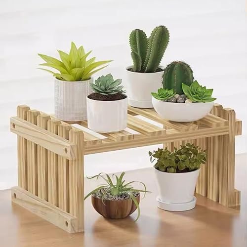 Schwebendes Fenster-Blumenregal, Aufbewahrungsregal, Gartenregal, Massivholz, Fenster-Blumenregal für Balkon, Heimdekoration (eine Ebene, 30 cm, Khaki)