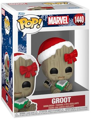 Funko Pop! Marvel: Holiday - Groot - Marvel Comics - Figurine en Vinyle à Collectionner - Idée de Cadeau - Produits Officiels - Jouets pour Les Enfants et Adultes - Comic Books Fans