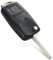 HooRLZ Vw Schlüsselgehäuse für Vw Golf 4 5 6 Polo Bora Passat Touran MK4 Skoda Seat Leon Schlüssel, Autoschlüssel Vw Golf 4, Ersatzschlüssel Vw Polo, Vw Fernbedienung - 2 Tasten
