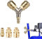 ANBOO Raccord Compresseur 1/4 Pouce, Raccord Rapide Air Comprimé en Laiton, Distributeur D'Air Comprimé 3 Voies, Tuyau Air Comprimé Antirouille, Raccord Pneumatique