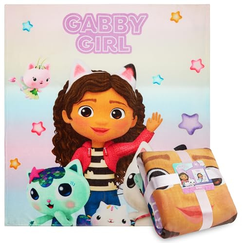 Gabby's Dollhouse Manta Polar Suave, Cobija de Invierno, 150 x 130 cm - Regalos Niñas