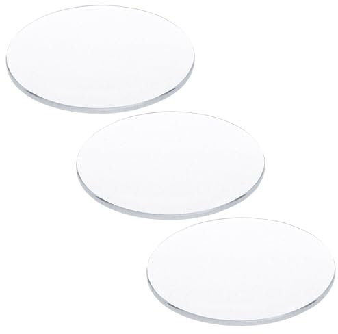 QUARKZMAN 3 Stück Uhrenglas 39,5mm x 1,5mm (Ø *Dicke), Einzel-Dom Runde Klarer Kristalllinse Uhren-Ersatzteile Uhrenglaslinse für Uhrmacher-Reparatur
