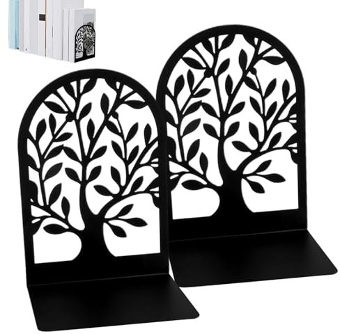 Buchstützen | Rutschfester Buchstopper | Buchhalter für Regale, dekorative Buchstützen, Regalbuchstopper, künstlerisch, elegant, Buchstütze, Buchstopper für Bücherregale, Couchtische, TV-Ständer