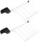 Cabilock Toaster Warming Rack Set 2pcs Bread Toaster Holder Sandwich Rack Heat Resistant Safe for Family Use