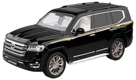 YRXIAO Modellbausatz Auto 1:18 Für Toyota Land Cruiser LC300 SUV Legierung Miniatur Auto Diecast Metall Skala Auto Modell Sound & Licht Spielzeug Für Wohndekorationen