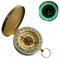VZU Kompass Outdoor, Goldener Messing Kompass mit Retro Design, Wasserdicht, Leuchtziffern, Navigation Kompass für Wandern, Camping, Jagdsport, Klettern, Backpacking