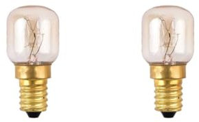 SOS Accessoire Lot de 2 Lampes de four 15W SES E14 300°C pour Four, cuisinière TOUTES MARQUES 4050300065052
