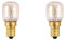 SOS Accessoire Lot de 2 Lampes de four 15W SES E14 300°C pour Four, cuisinière TOUTES MARQUES 4050300065052