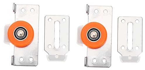 jojofuny Sliding Wardrobe Door Rollers 2pcs Silent Running Rollers for Wardrobe Mirrored Doors Silent